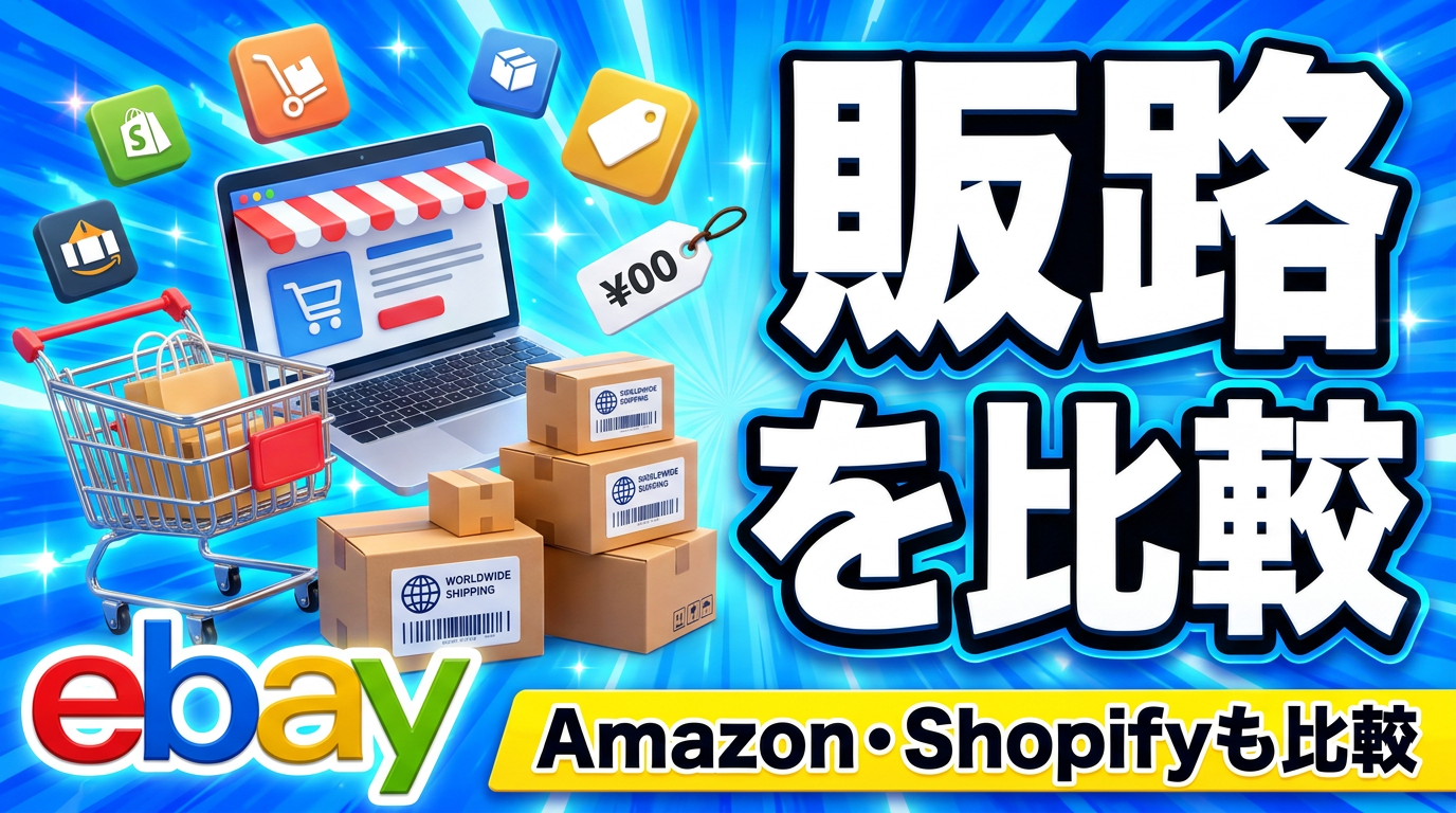 Amazon・eBay・Shopifyの違い｜モール型と自社ECの選び方