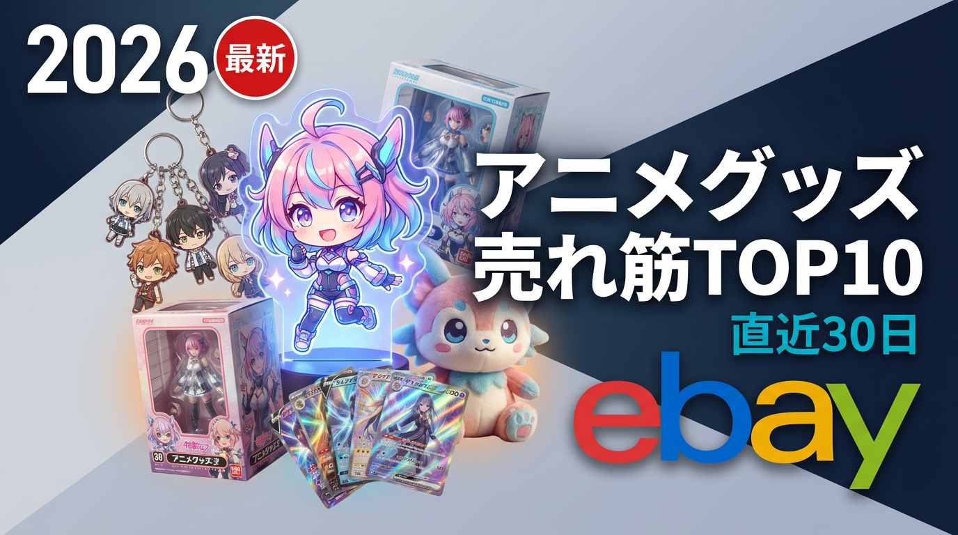 eBay アニメグッズの売れ筋ランキング｜直近6ヶ月 TOP10（2026年4月）