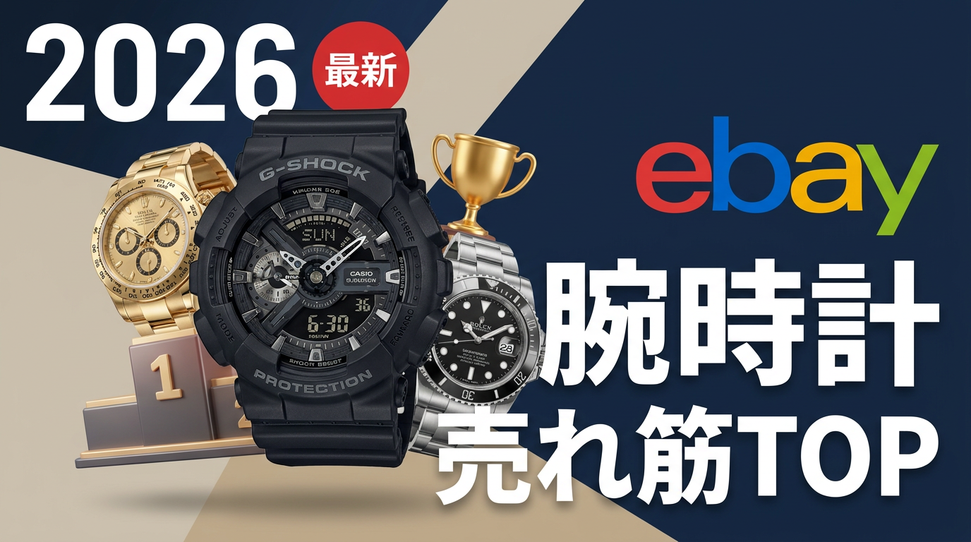 eBay 腕時計の売れ筋ランキング｜直近6ヶ月 TOP10（2026年4月）