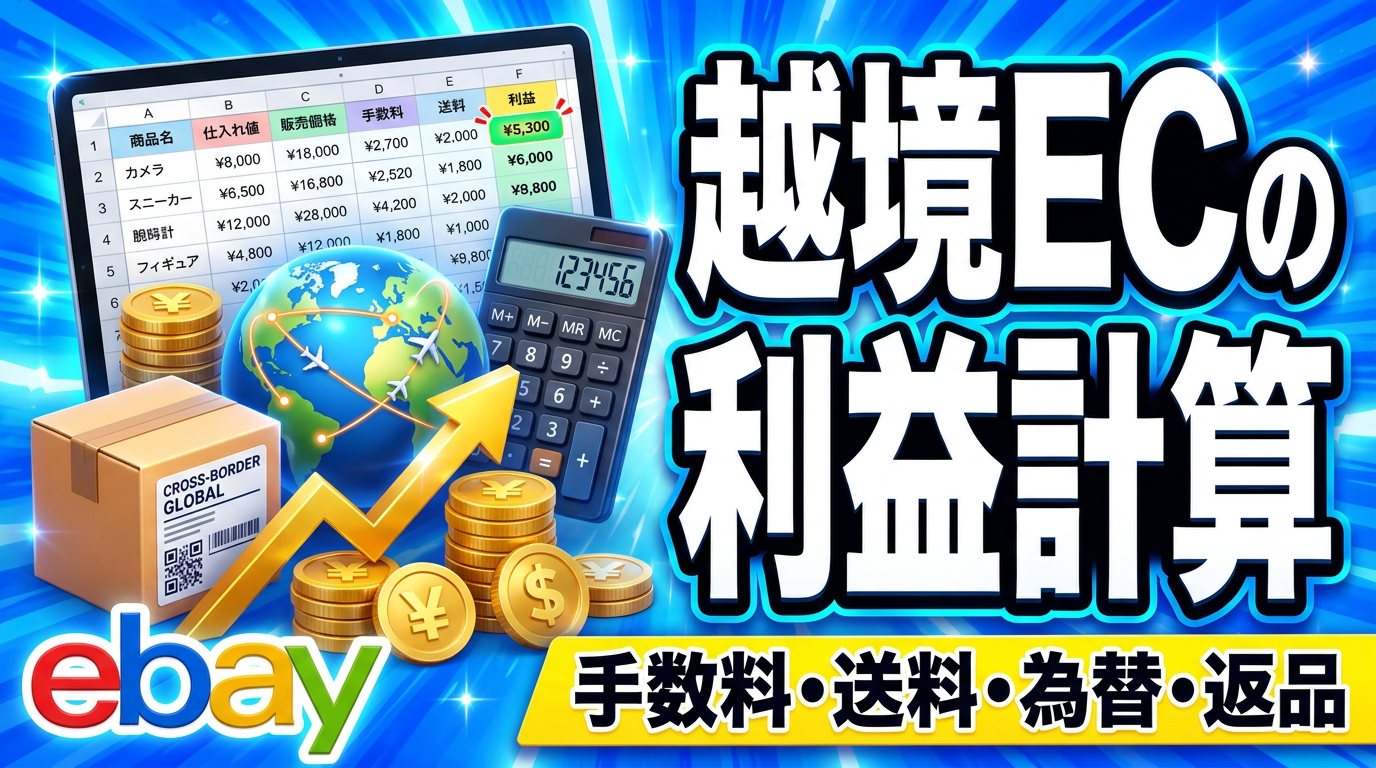 越境ECの利益計算|販売手数料・送料・為替・返品を含める方法