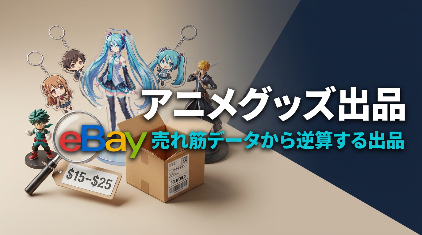 eBay アニメグッズの出品の始め方｜売れ筋データから逆算する出品手順