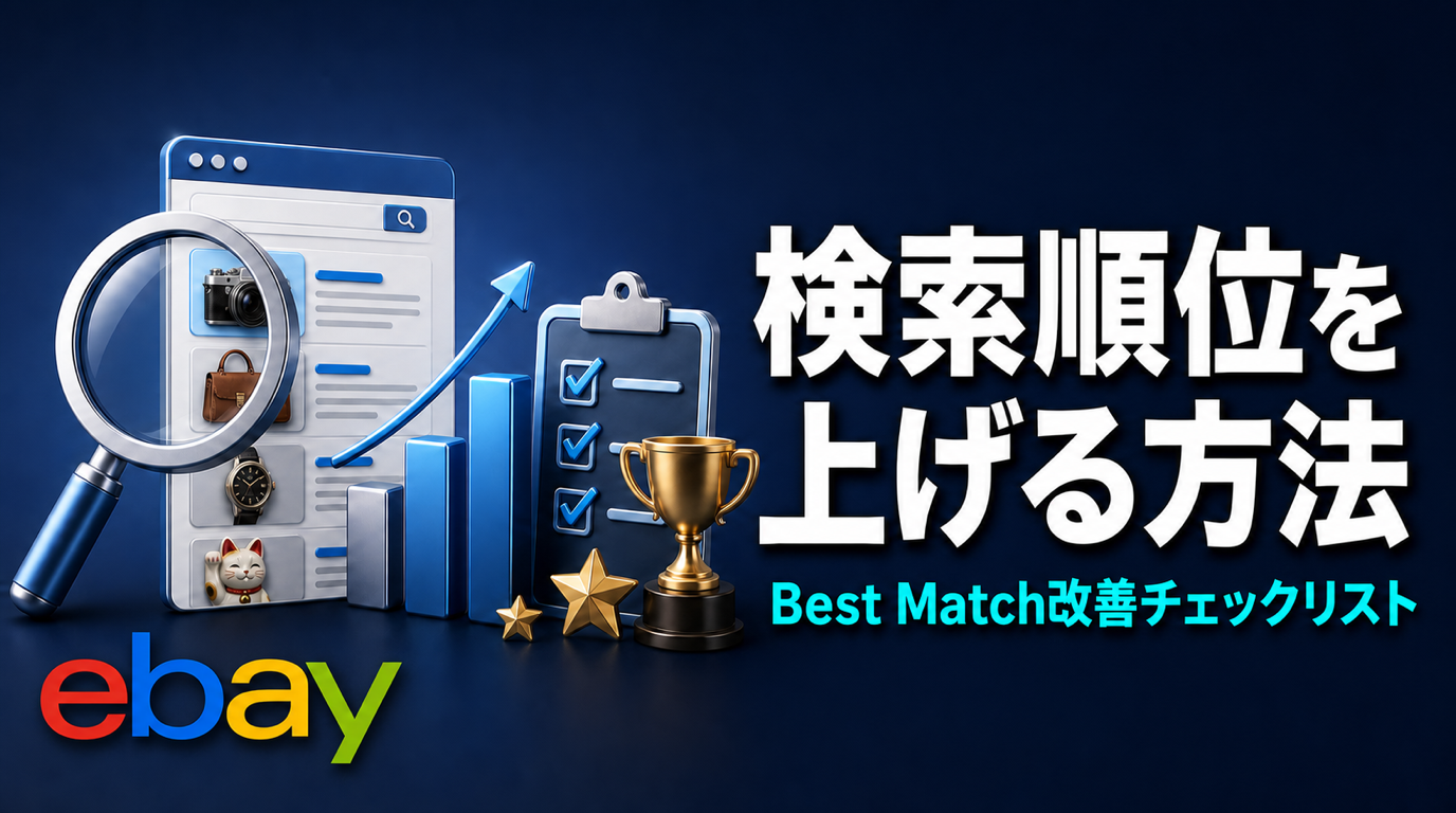 eBay検索順位を上げる方法|Best Matchの評価要素と出品改善チェックリスト