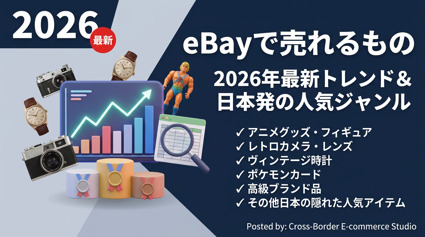 【2026年版】eBayで売れるもの｜131万件の実データランキング