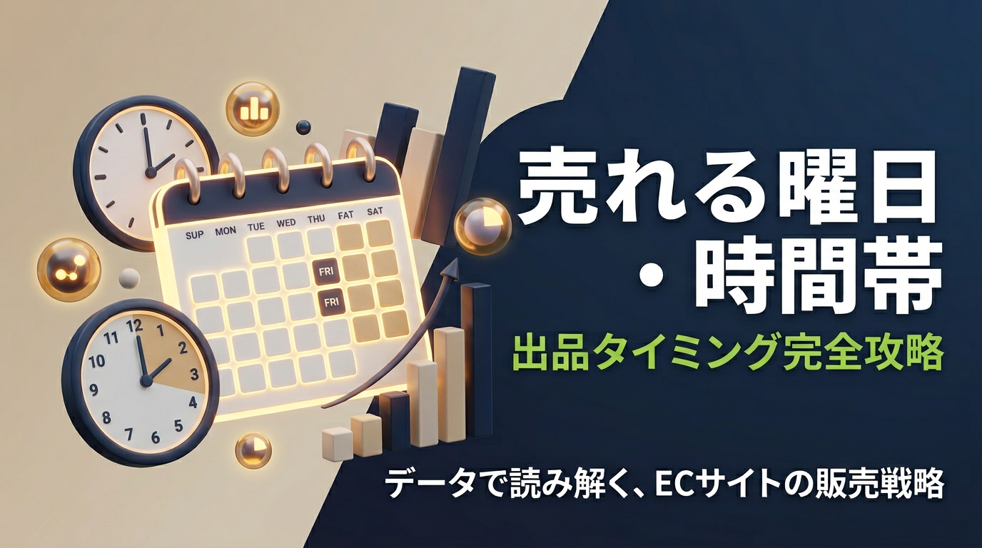 eBayで売れやすい曜日と時間帯｜131万件の販売データで最適な出品タイミングを解説