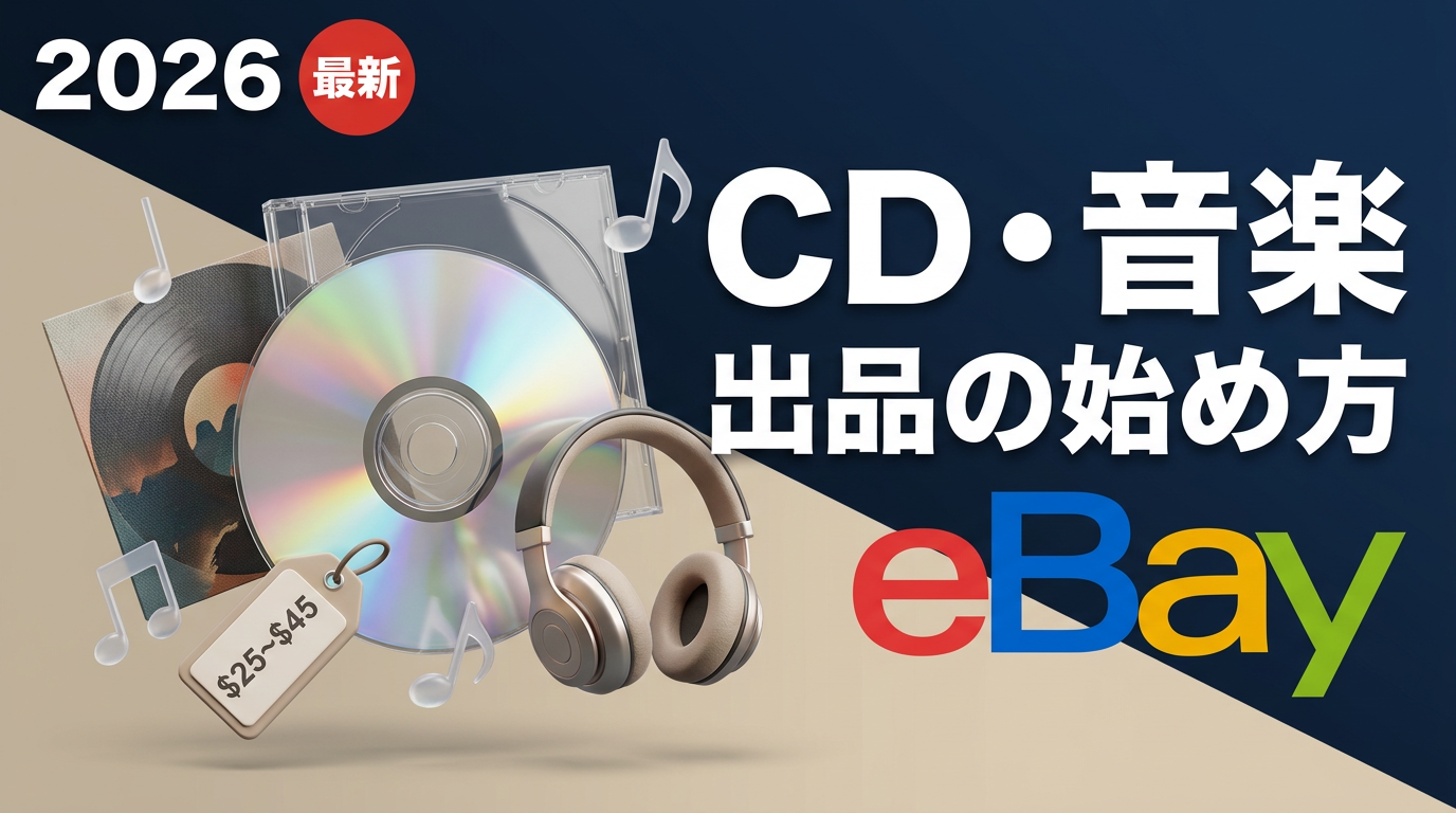 eBay CD・音楽の出品の始め方｜売れ筋データから逆算する出品手順