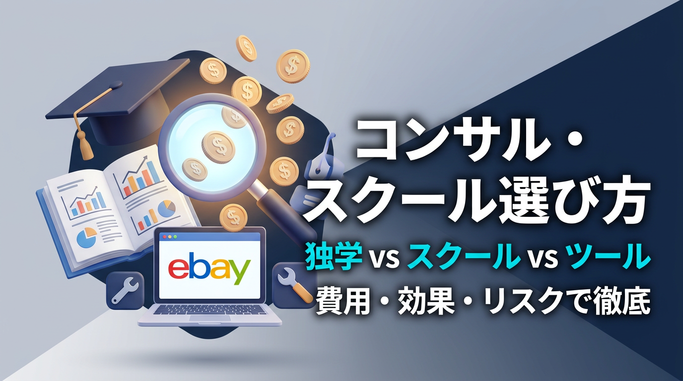 eBayコンサル・スクールの選び方|独学 vs スクール vs ツール