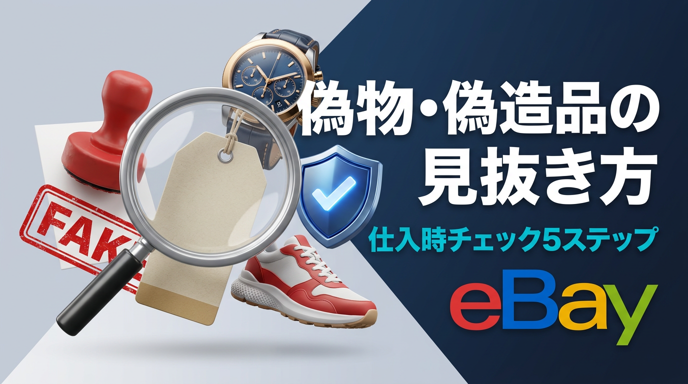 eBay偽物・偽造品の見抜き方｜仕入時チェックとVeRO境界事例