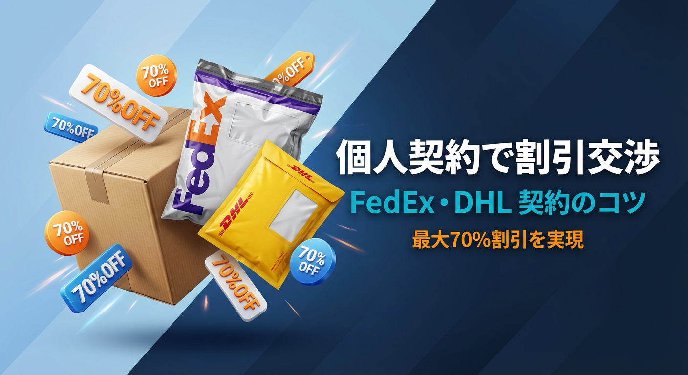 eBay FedEx/DHLの個人契約方法｜割引交渉のコツ