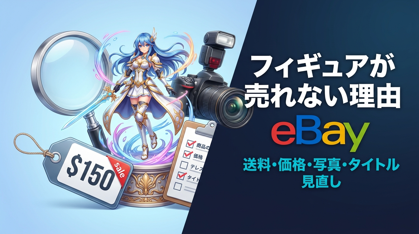 eBayでフィギュアが売れない理由|送料・価格・写真・タイトルの見直しチェックリスト
