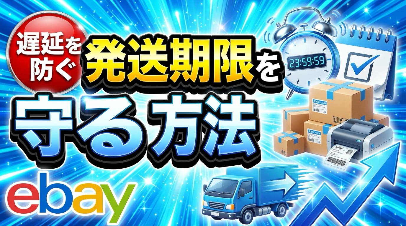 eBay Handling Timeの設定方法｜発送期限の数え方と遅延対策