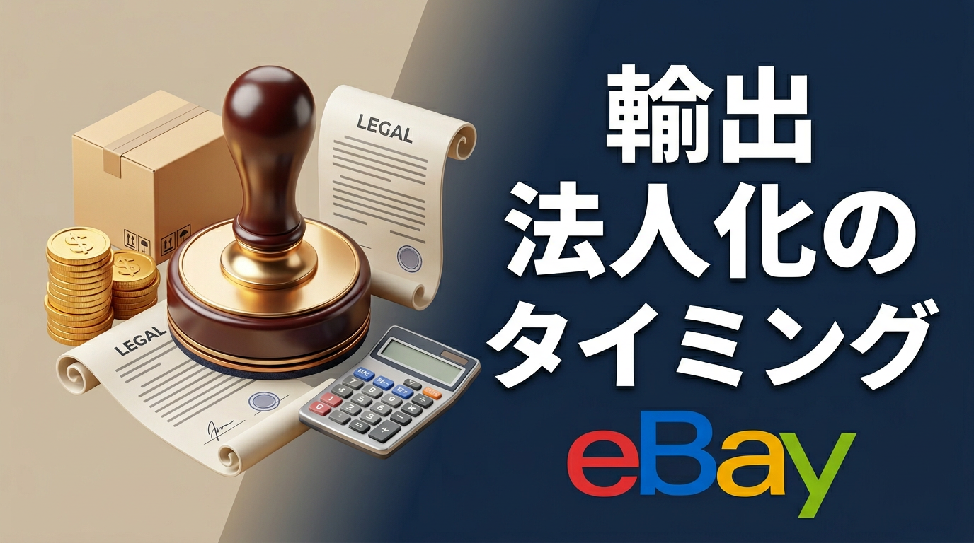 eBay輸出の法人化タイミング｜個人→法人の判断基準と手続き