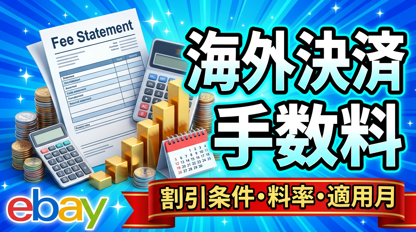 eBay海外決済手数料の割引条件｜前々月売上と適用料率を解説