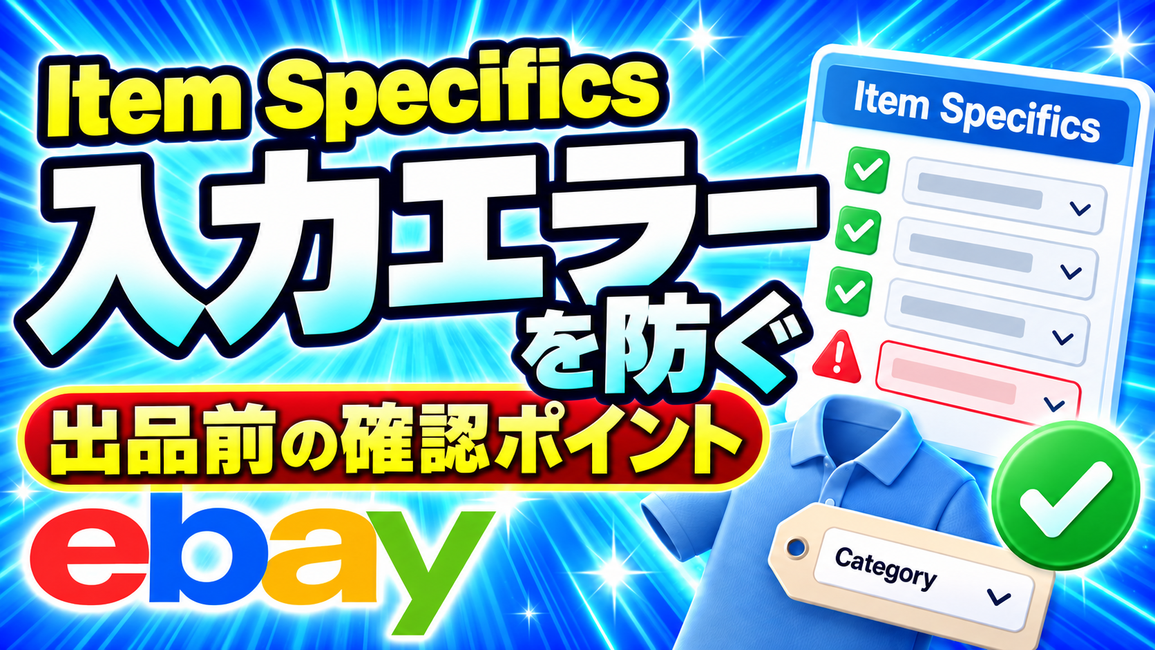 eBay出品のエラーを防ぐ｜Item Specificsの確認ガイド