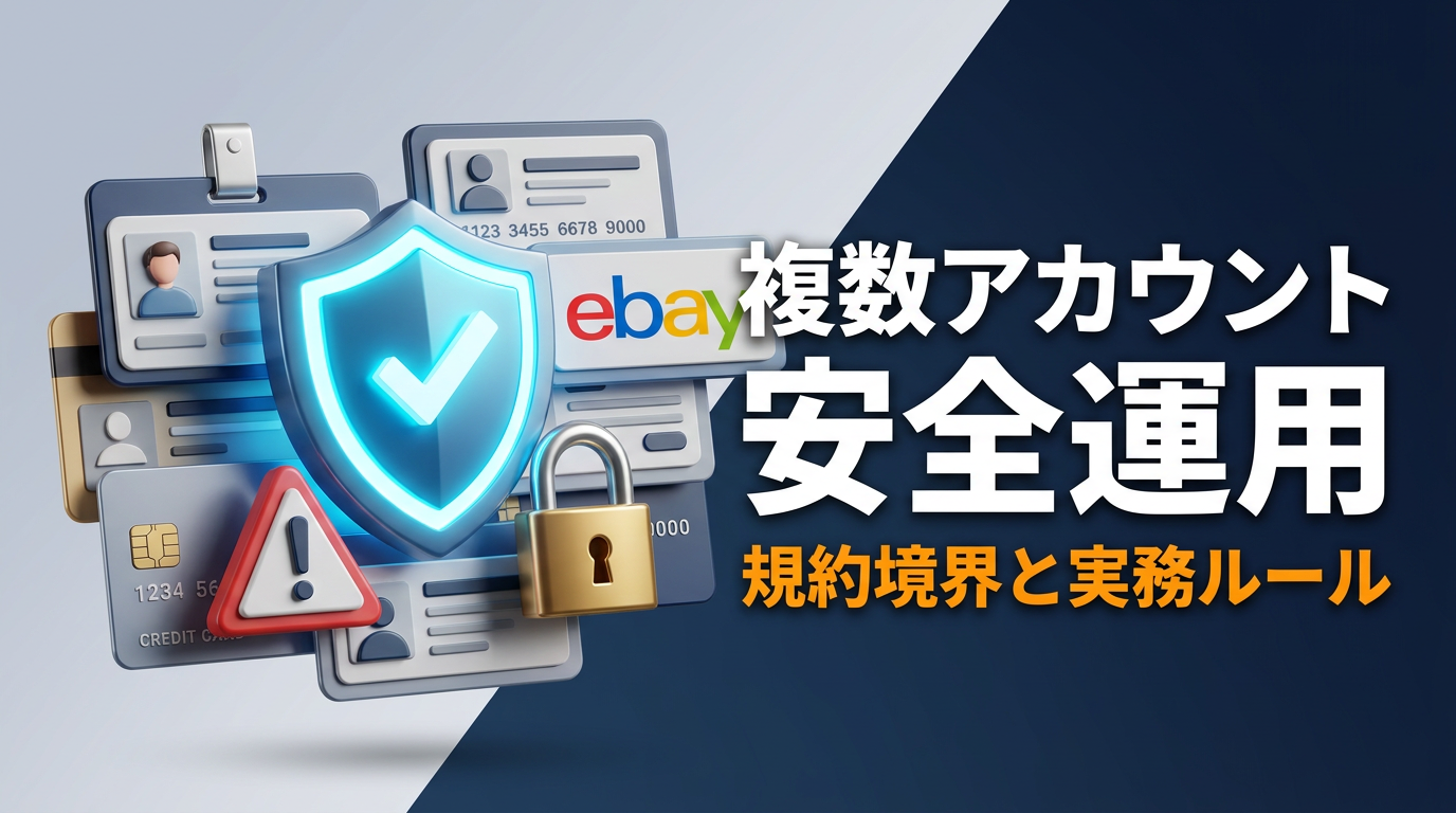 eBay複数アカウント管理の安全な運用｜実例ベースの境界線と運用ルール