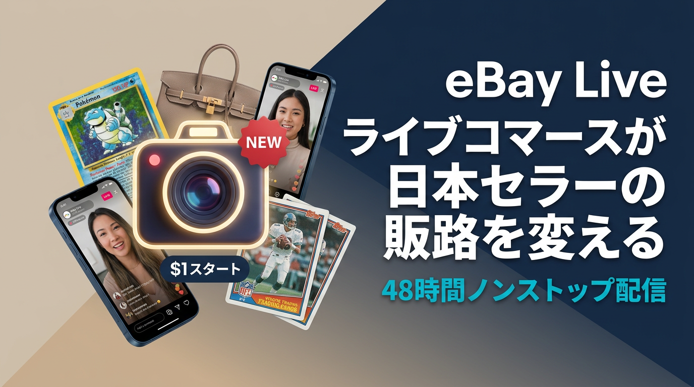 eBay Live「48 Hours of Drops」開始｜ライブコマースが日本セラーの販路を変える
