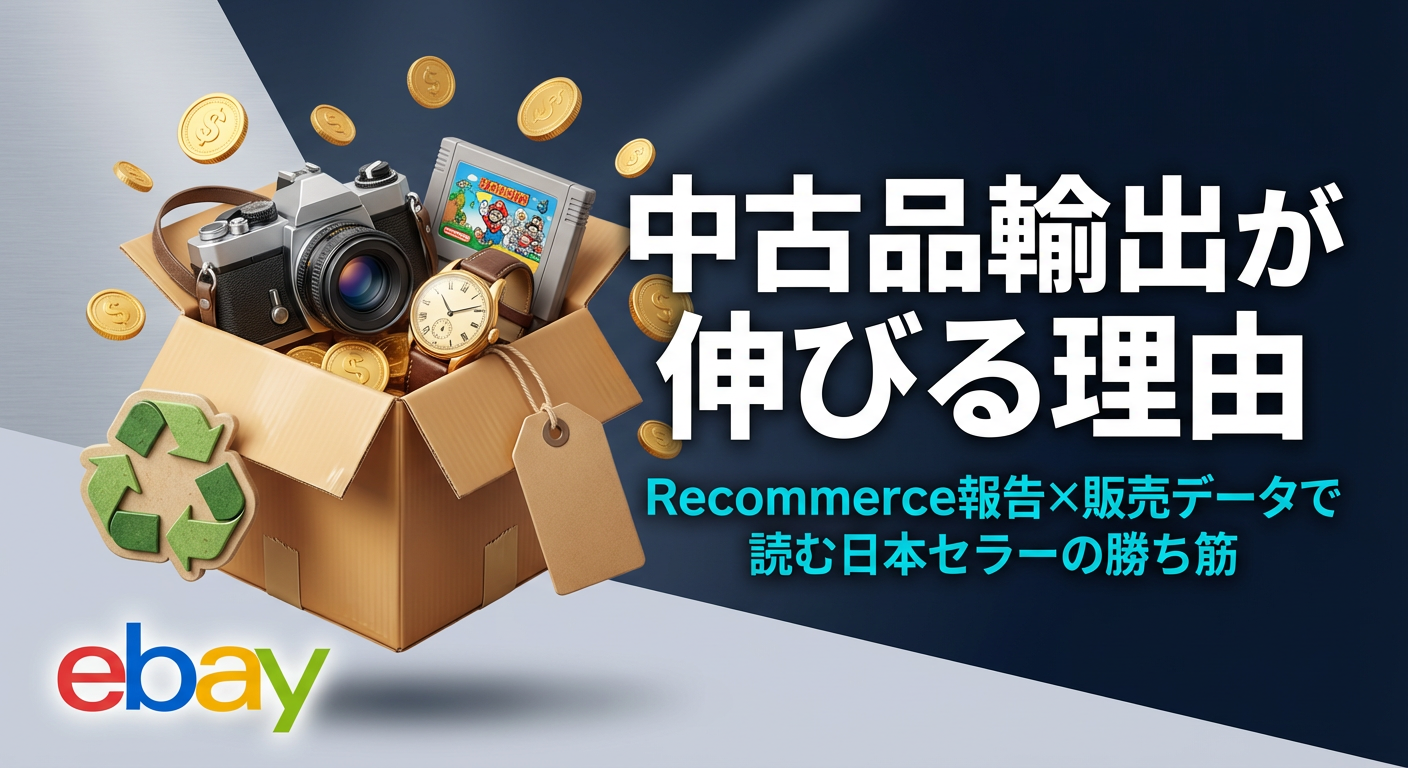 eBay中古品輸出が伸びる理由｜Recommerce報告と販売データで読む日本セラーの勝ち筋