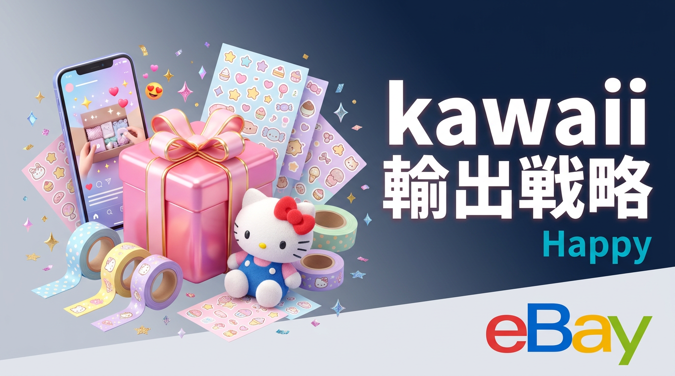 eBay kawaii輸出戦略｜Happy Mailで世界に届けるサンリオ・ハローキティ需要を販売データで読む