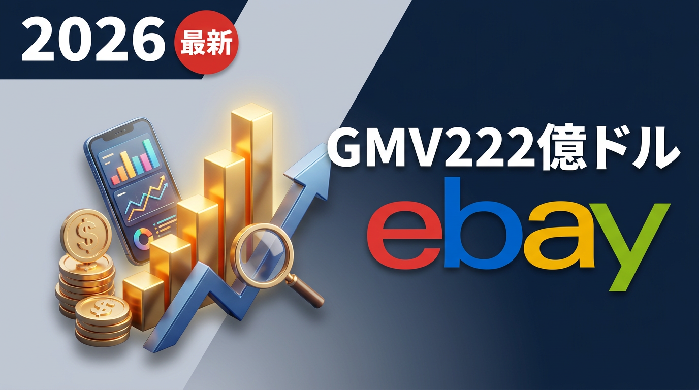 eBay Q1 2026決算レポート｜GMV222億ドル+14%加速で日本セラーが押さえる5つの戦略変化