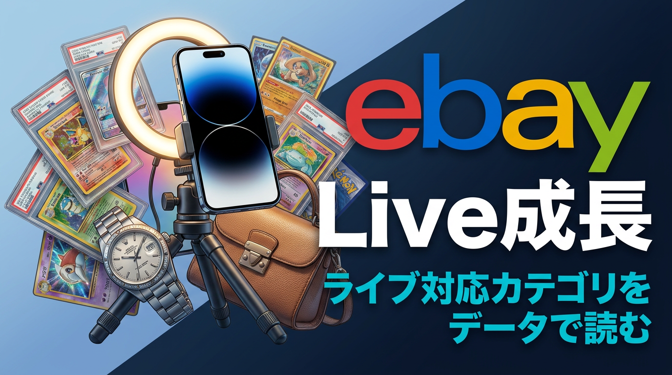 eBay Live成長を示すUp & Running Grants 2026｜日本セラーのライブ販売対応カテゴリをデータで解説