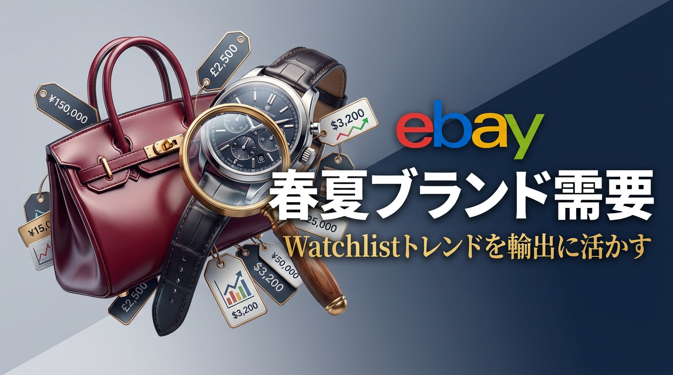 eBay Watchlist 2026春夏トレンド報告|日本セラーのブランドファッション輸出をデータで解説