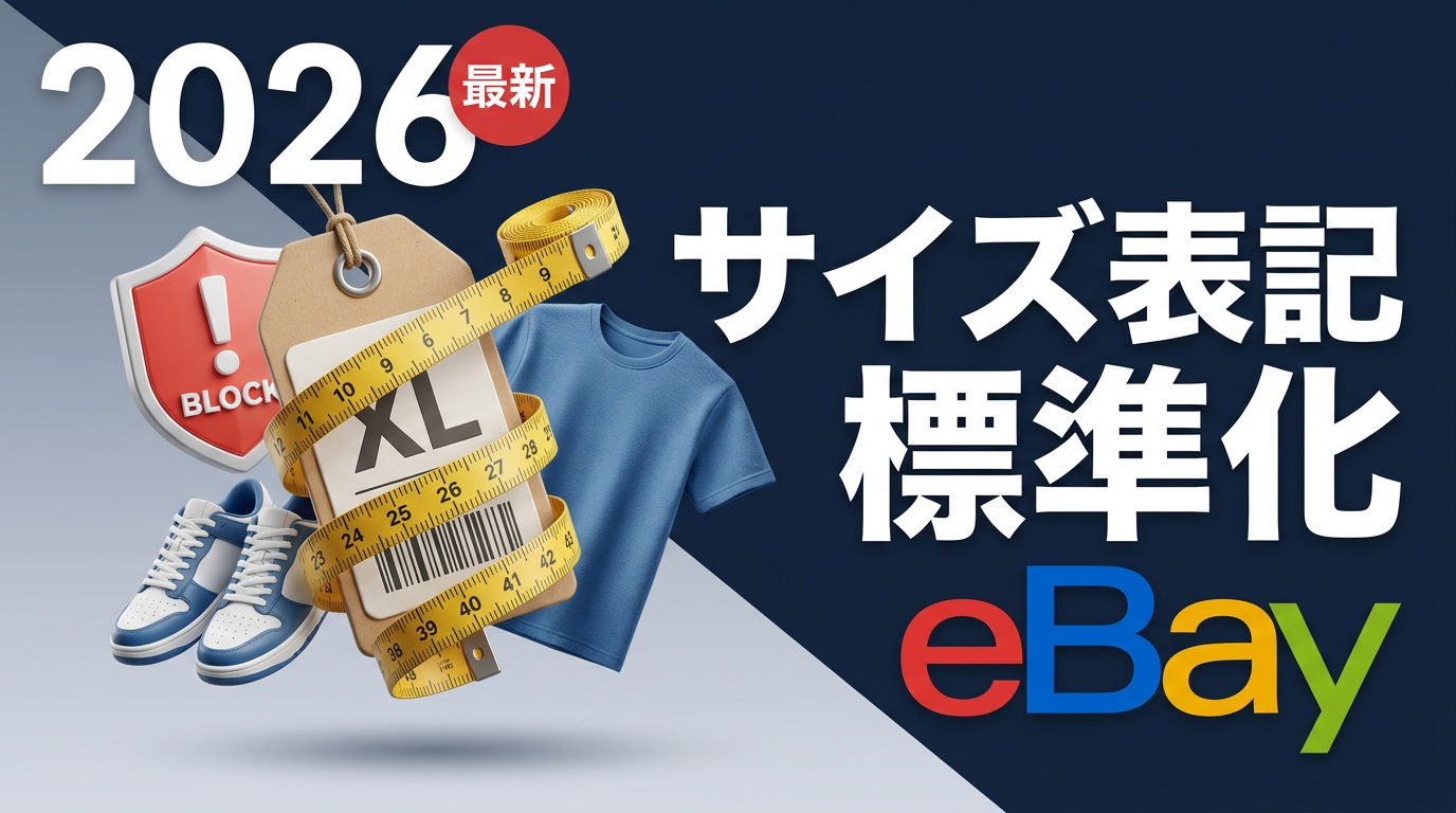eBayがアパレル・フットウェアのサイズ表記を標準化｜2026年7月から非対応出品はブロック