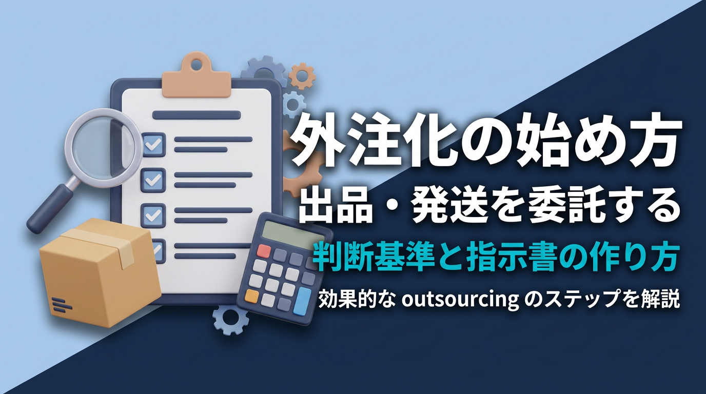 eBay外注化の始め方｜出品・発送を委託する判断基準と指示書の作り方