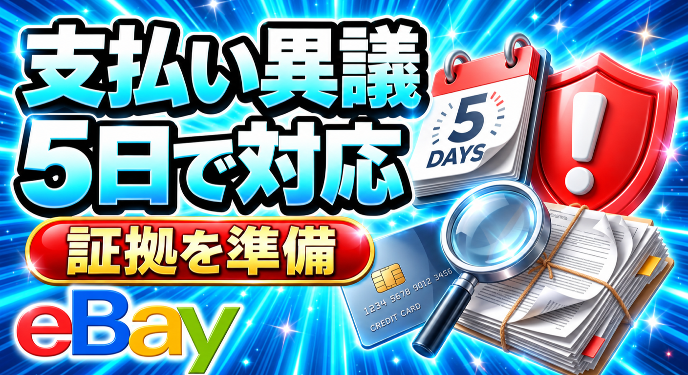 eBay Payment Dispute対応ガイド|必要な証拠と5日期限