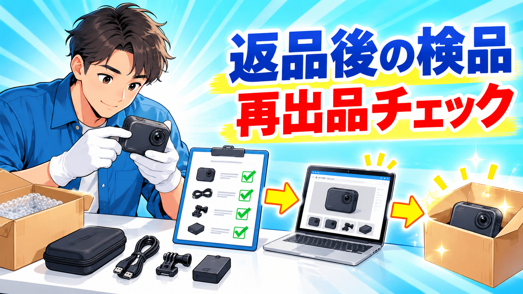 eBay返品後の商品を再出品する前の検品手順｜状態記録と在庫判断