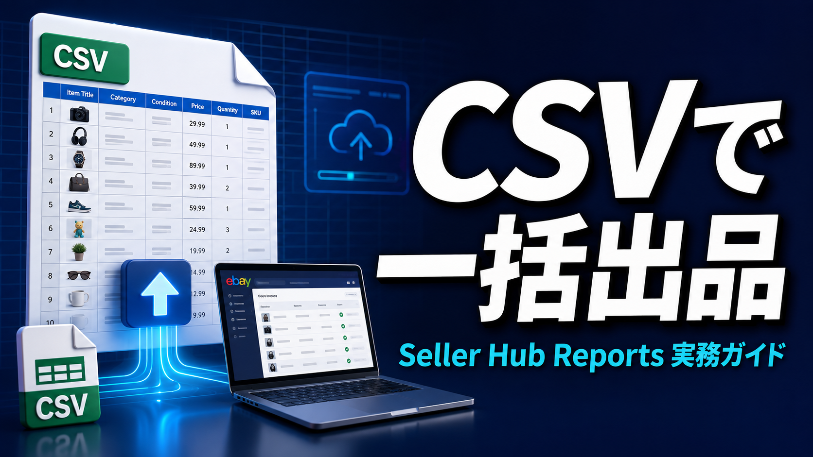 eBay CSV一括出品ガイド｜Seller Hub Reportsの使い方