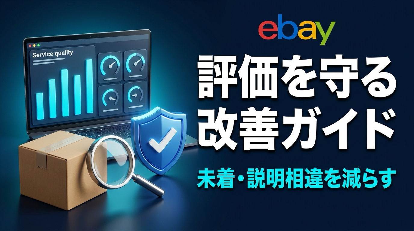 eBay Service Metricsの見方｜商品未着・説明相違率とPeer Benchmarkの改善方法