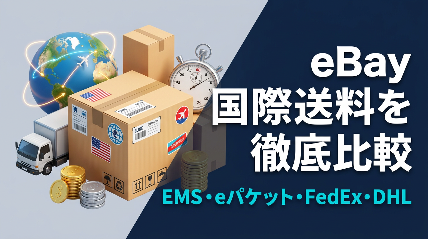 eBay国際発送の送料比較｜EMS・eパケット・FedEx・DHL