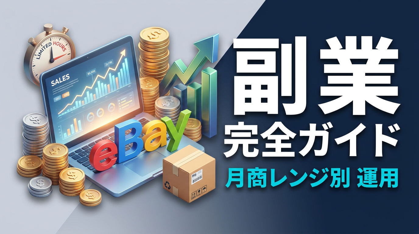 eBay副業 完全ガイド｜月商レンジ別の運用パターンと専業移行の判断基準