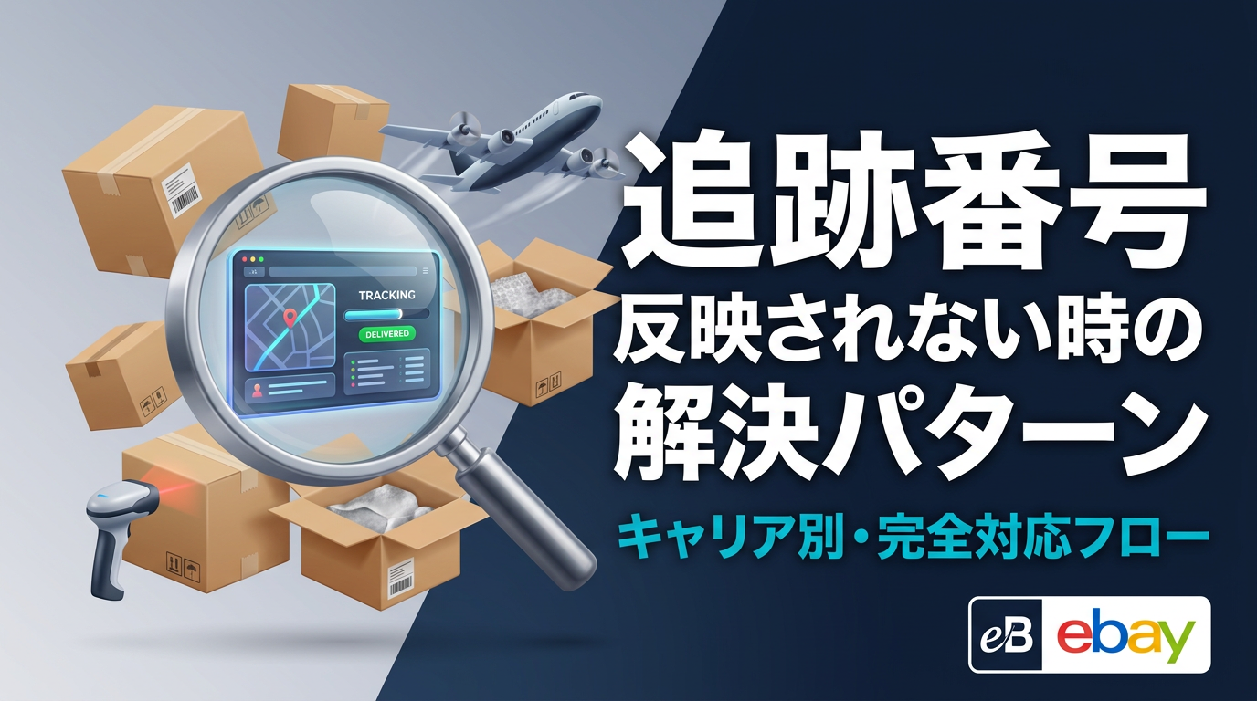 eBay追跡番号が反映されない・追跡できない時の対応｜キャリア別解決パターン