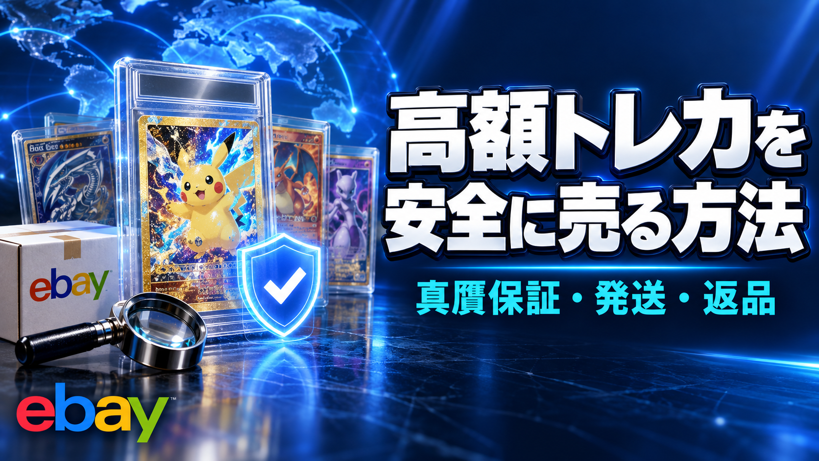 eBayトレカAuthenticity Guarantee対応ガイド|$200以上の発送・真贋保証・返品手順