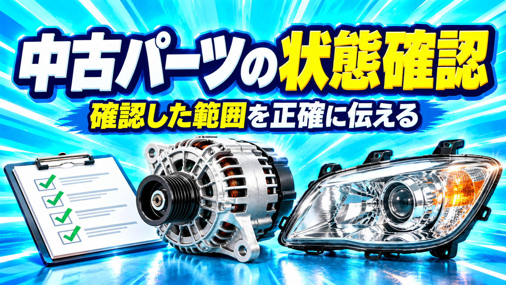 eBayで車から外した中古パーツを売る方法｜状態確認と説明の書き方