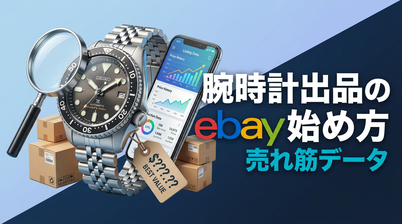 eBay 腕時計の出品の始め方｜売れ筋データから逆算する出品手順