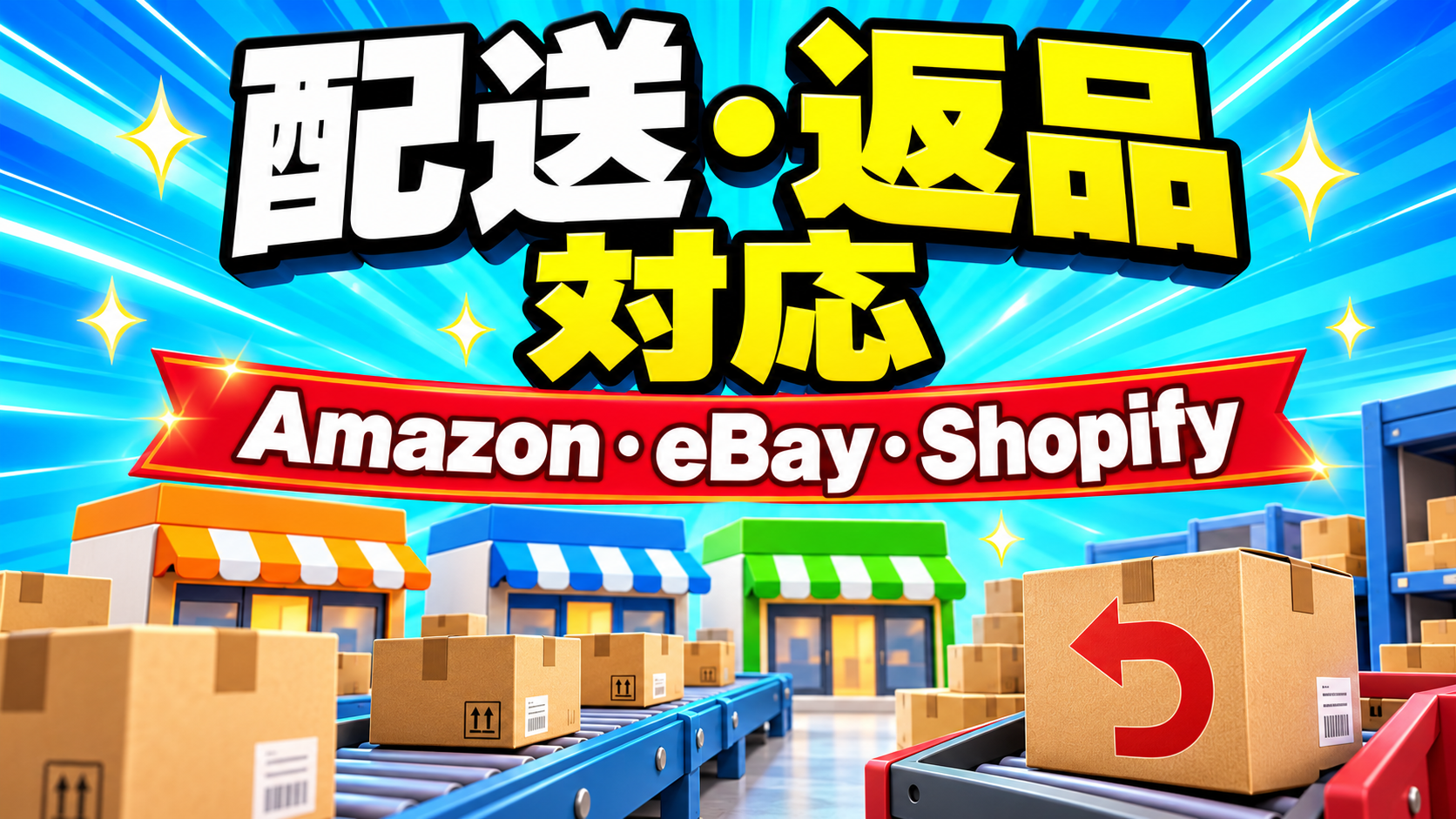 Amazon・eBay・Shopifyの配送と返品対応を比較｜注文後の運用を整理