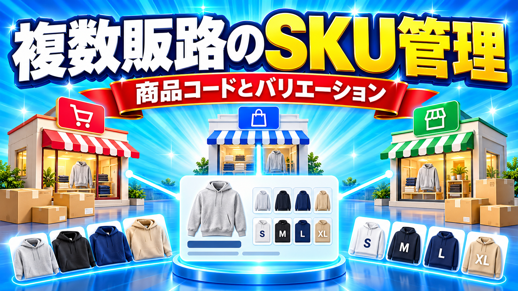 複数販路のSKU管理｜商品コードとバリエーションを揃える方法