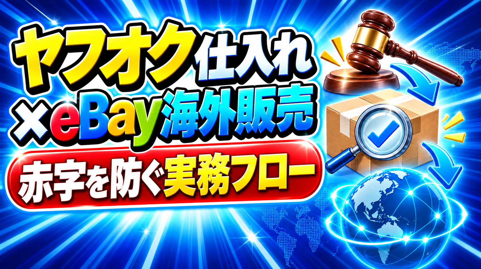 ヤフオク仕入れ×eBay海外販売の始め方｜赤字を防ぐ実務フロー